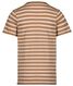 kinder t-shirt strepen bruin - 1000026905 - HEMA