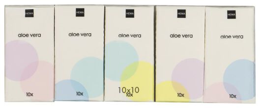 zakdoekjes aloë vera - 10x10 stuks - 11511110 - HEMA