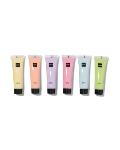 acrylverf pastel 6x20ml - 60720092 - HEMA