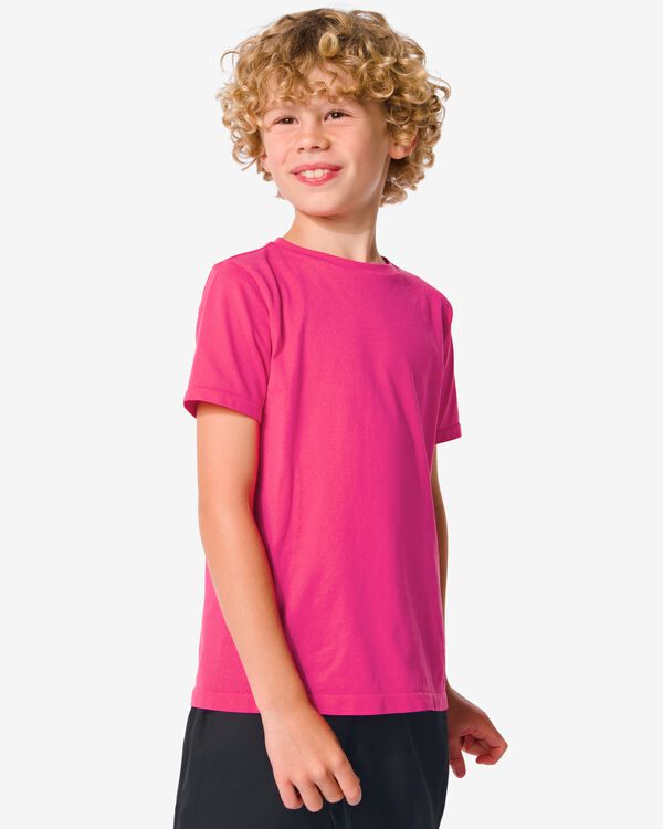 naadloos kinder sportshirt roze roze - 36090266PINK - HEMA