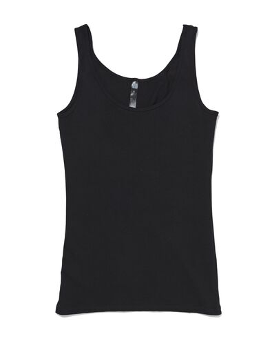 dameshemd katoen zwart S - 19681002 - HEMA