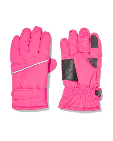 kinder handschoenen waterafstotend met touchscreen roze 146/152 - 16736234 - HEMA