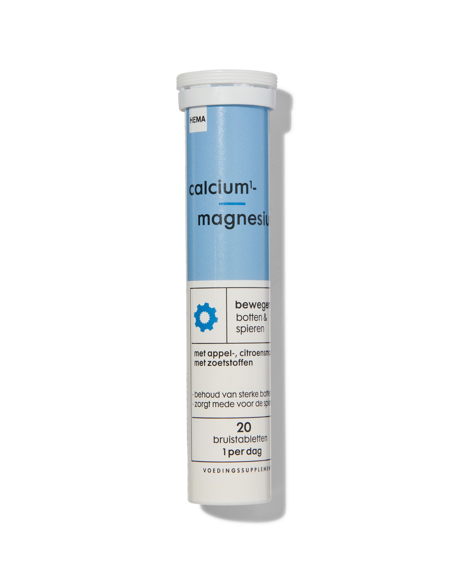 calcium-magnesium bruistabletten - 20 stuks - 11402101 - HEMA