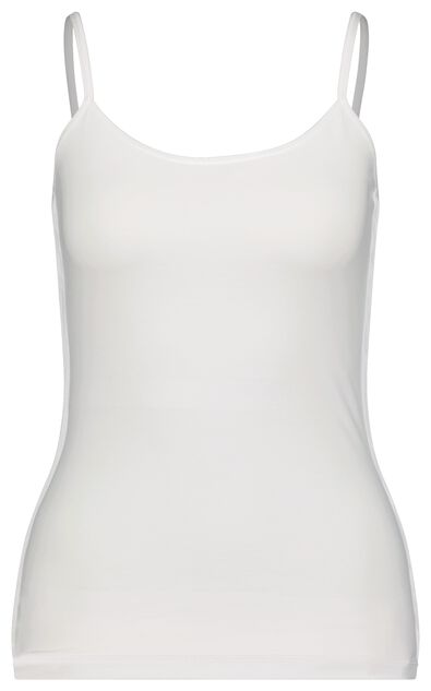 dames hemd zacht katoen wit XL - 19613754 - HEMA