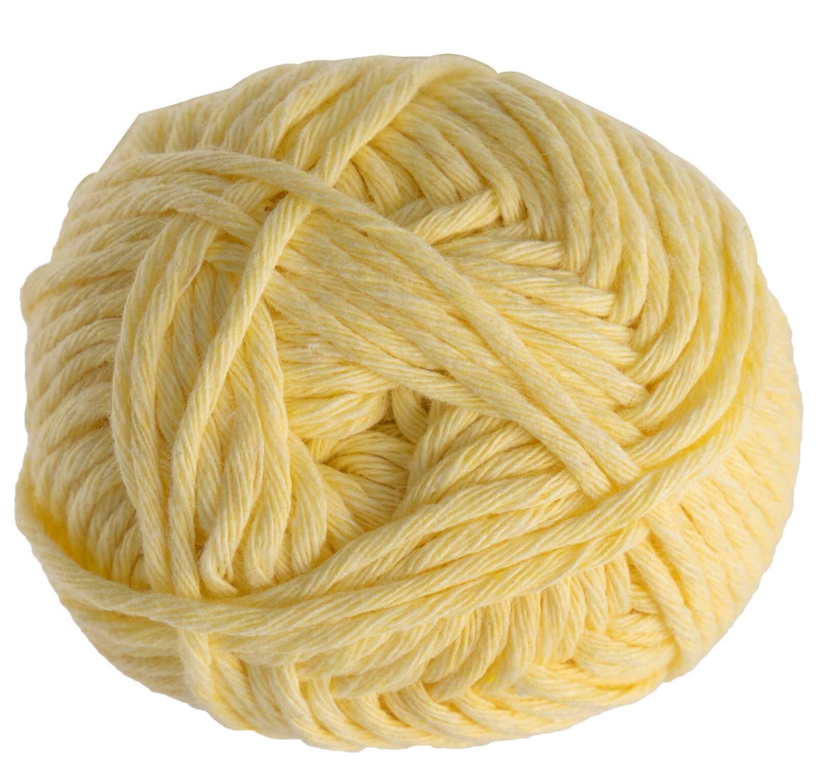 brei en haakgaren recycled katoen 85m lichtgeel lichtgeel recycled cotton - 1400246 - HEMA