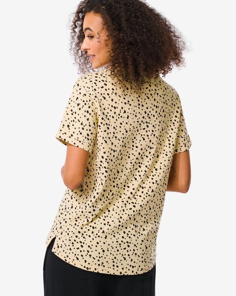dames t-shirt Zita camel camel - 1000031185 - HEMA