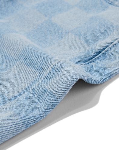 kinderjeans geblokt lichtblauw lichtblauw - 30786522LIGHTBLUE - HEMA