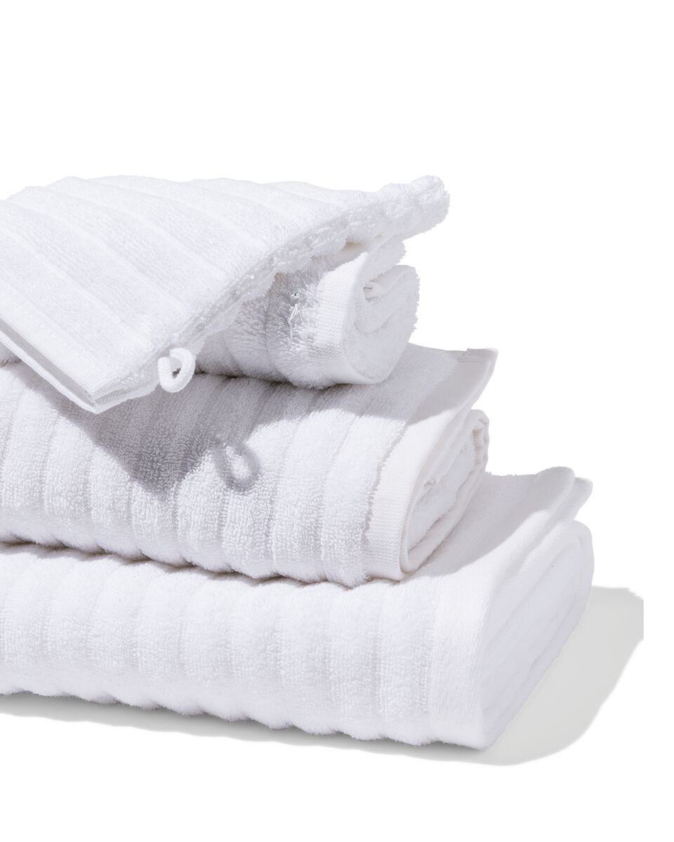 Sluiting wervelkolom zin handdoek zware kwaliteit structuur wit - HEMA