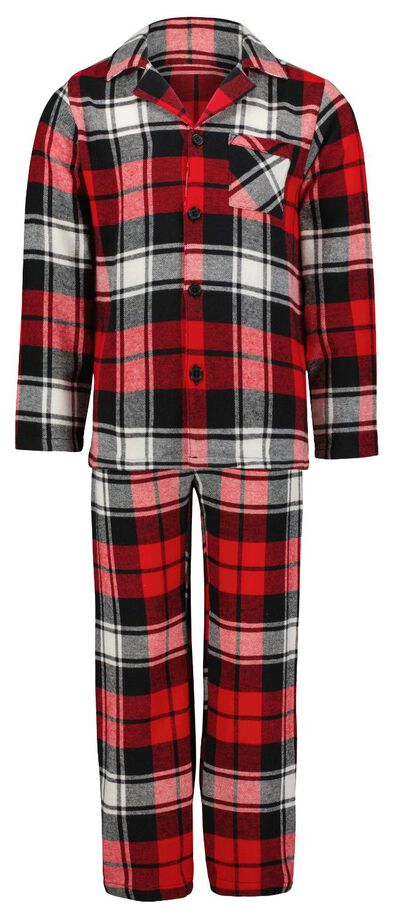 kinder pyjama flanel War Child rood - 1000025825 - HEMA