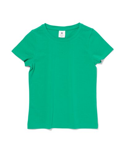 kinder t-shirt biologisch katoen groen 98/104 - 30832361 - HEMA