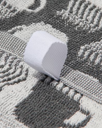 keukendoek 50x50 katoen grijs met koffiemokken - 5440251 - HEMA
