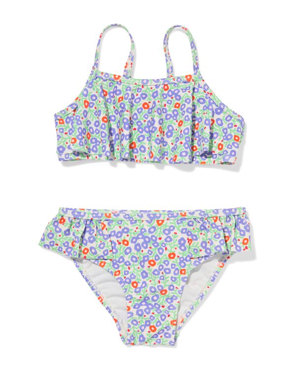 kinderbikini bloemen lila lila - 22250270LILAC - HEMA