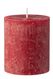 rustieke kaars - 8 x 7 cm - donker rood donkerrood 7 x 8 - 13503259 - HEMA