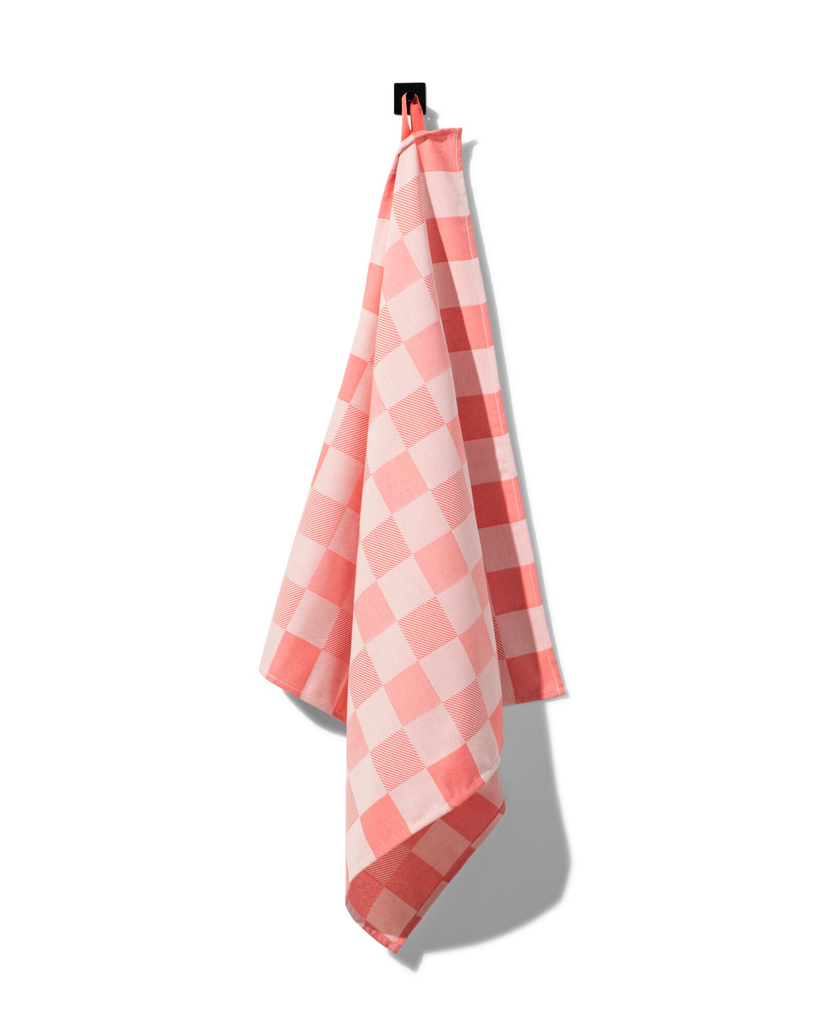 theedoek 65x65 katoen met ruiten - 5450039 - HEMA