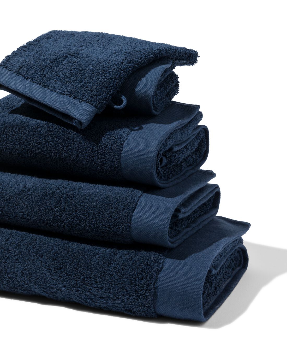 HEMA Handdoeken Hotel Extra Zacht Donkerblauw (donkerblauw)