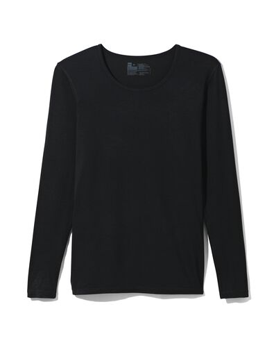 dames thermo t-shirt zwart L - 19656923 - HEMA