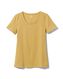 dames basis t-shirt geel XL - 36325889 - HEMA