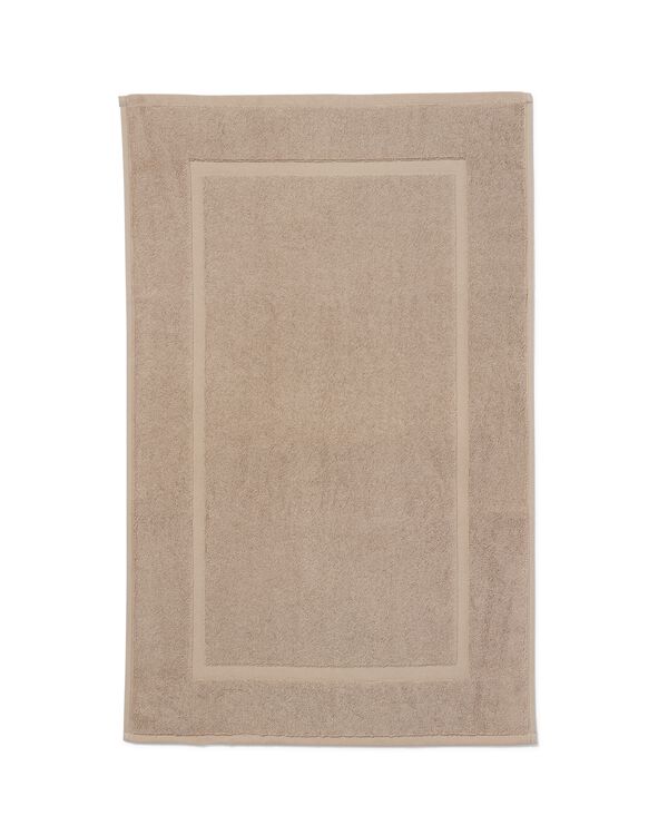 badmat 50x85 zware kwaliteit taupe - 5245405 - HEMA