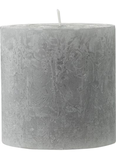 rustieke kaarsen lichtgrijs - 1000015394 - HEMA