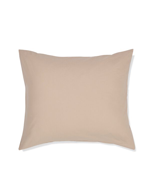 kussensloop 60x70cm zacht katoen taupe - 5130027 - HEMA