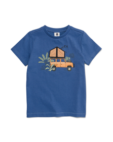 kinder t-shirt met geheim vakje blauw blauw - 1000030924 - HEMA