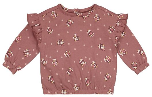 baby set trui en legging bloemen roze - 1000026309 - HEMA