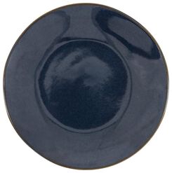 ontbijtbord - 23 cm - Porto - reactief glazuur - donkerblauw - 9602216 - HEMA