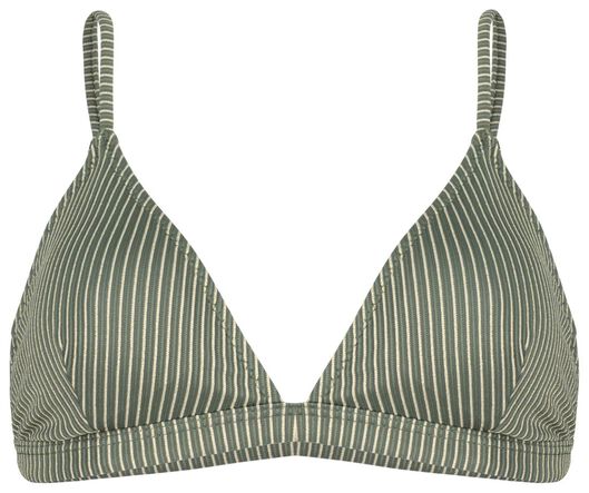 dames bikinitop zonder beugel - glitter groen S - 22350972 - HEMA