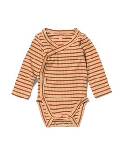 Meegroei Overslagromper Rib Met Bamboe Bruin (bruin)