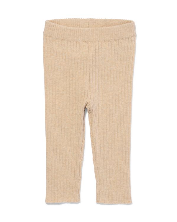 baby legging rib gebreid zand zand - 33073860SAND - HEMA