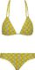 dames padded triangle bikinitop - Studio Job geel - 1000018462 - HEMA