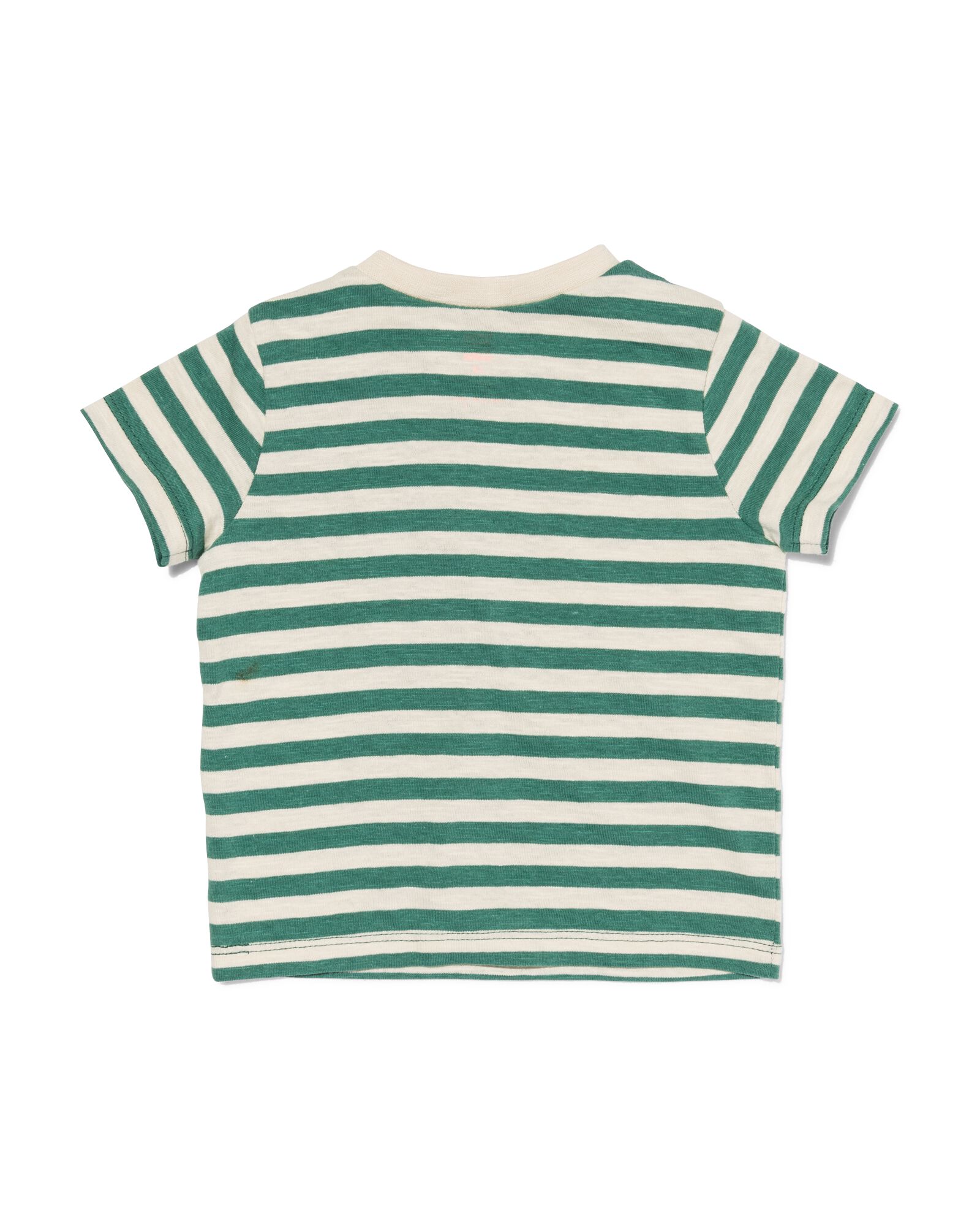 baby t-shirt dino/streep - 2 stuks groen - 1000030538 - HEMA
