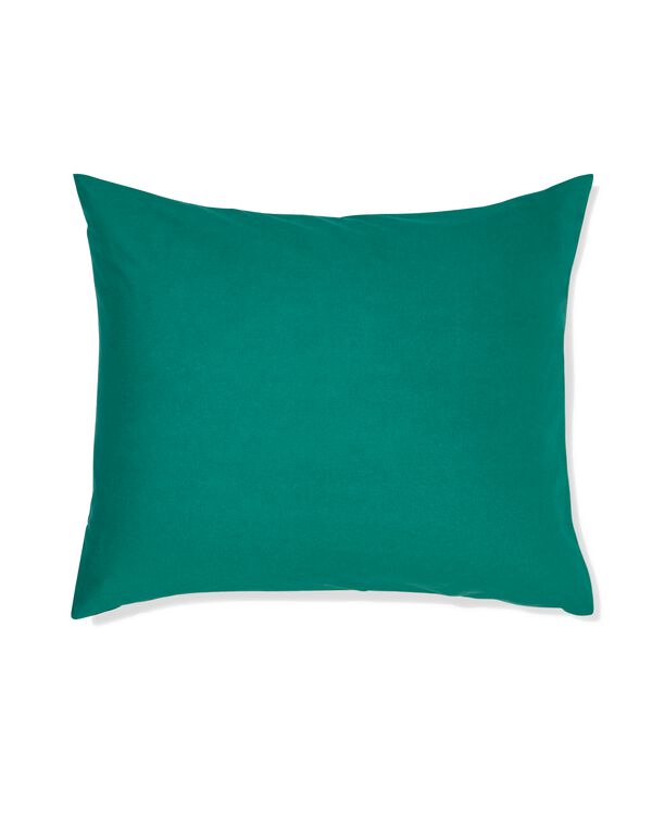 kussensloop 60x70cm zacht katoen middengroen - 5130025 - HEMA
