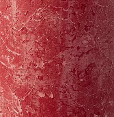 rustieke kaars - 13 x 7 cm - donker rood donkerrood 7 x 13 - 13503262 - HEMA