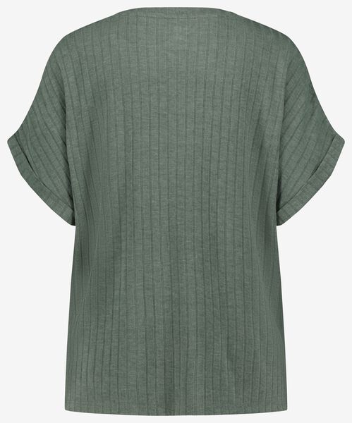 dames lounge shirt groen - 1000028595 - HEMA