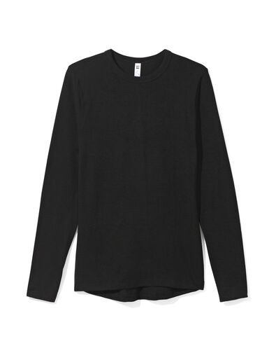 dames thermo t-shirt zwart L - 19669828 - HEMA