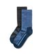 wandelsokken - 2 paar blauw 35/38 - 4460026 - HEMA