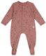 newborn jumpsuit met bamboe gevlekt roze - 1000026342 - HEMA