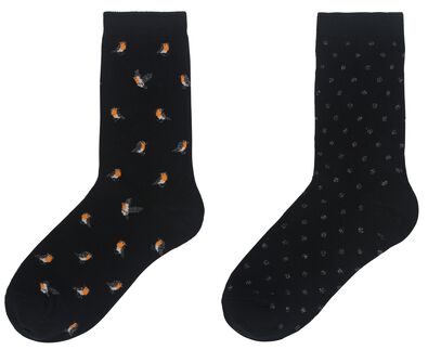 dames sokken met katoen en glitters - 2 paar - 4260306 - HEMA