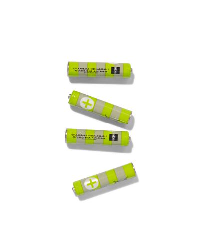 oplaadbare AAA batterijen 950mAh plus - 4 stuks - 41290273 - HEMA