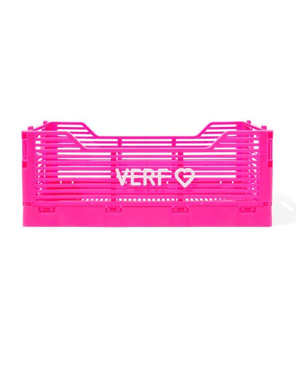 klapkrat letterbord recycled S felroze roze 20 x 30 x 11,5 - 39800023 - HEMA