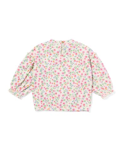 babysweater bloemen ecru ecru - 33079760ECRU - HEMA