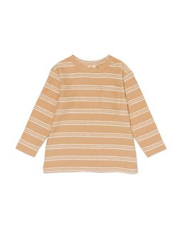 Baby T-shirt Met Strepen Beige (beige)