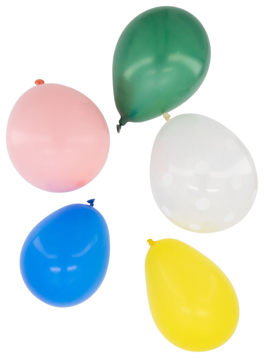 tong Londen kroon ballonnen 23cm assorti - 10 stuks - HEMA