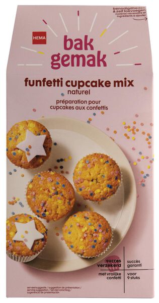 funfetti cupcake mix - 10250054 - HEMA