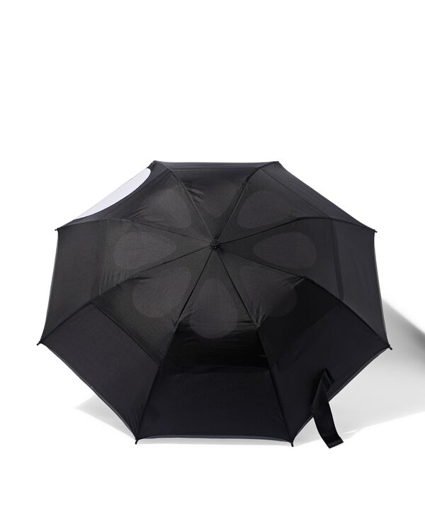 opvouwbare windbestendige paraplu Ø100x45 zwart - 16830013 - HEMA