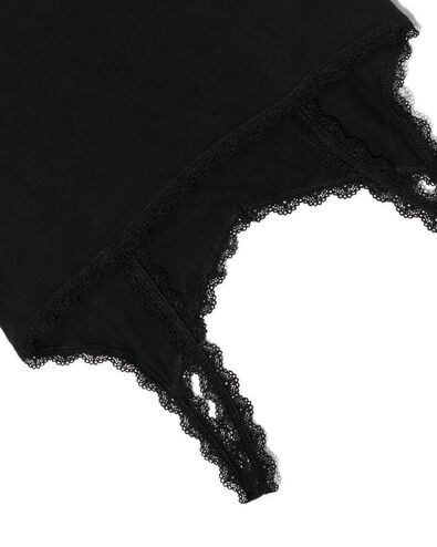 dameshemd kant zwart XS - 19661021 - HEMA
