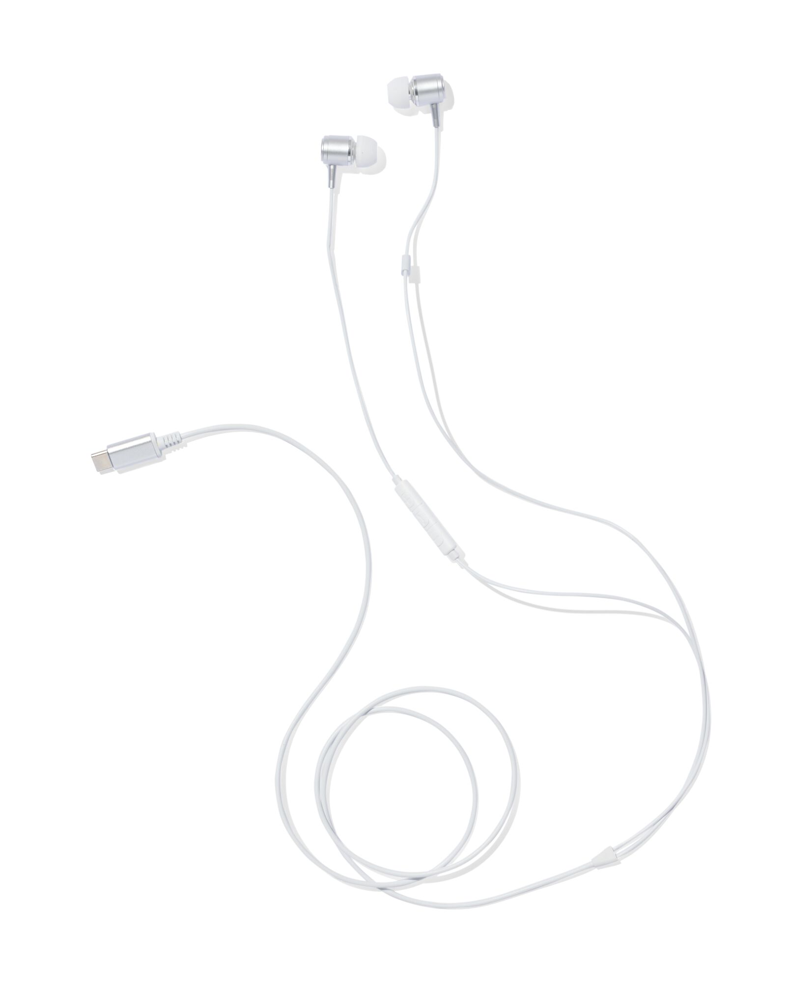oortjes in-ear USB-C wit - 39600047 - HEMA