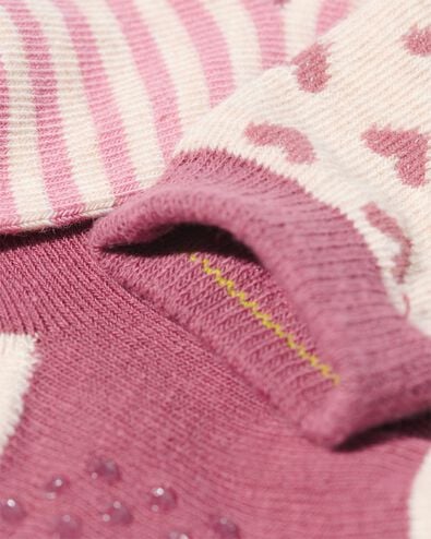 baby sokken met katoen - 5 paar roze 18-24 m - 4720544 - HEMA
