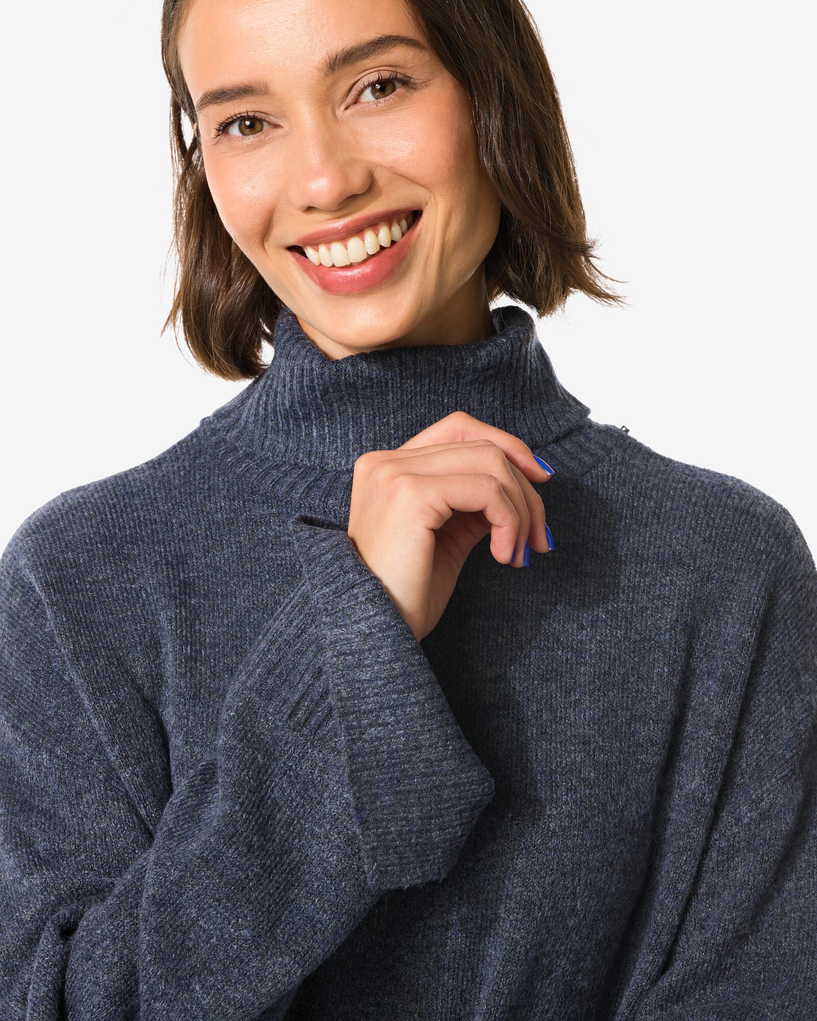 damesjurk Frankie blauw blauw - 36302950BLUE - HEMA